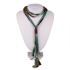 Colar e Gargantilha BohoChic Tassel Longo Laszine Shop