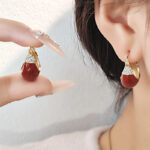 argola vinho cravejada de festa dd