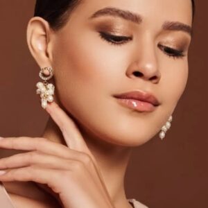 Brinco de Pérolas Cheio Cascata de Pérolas