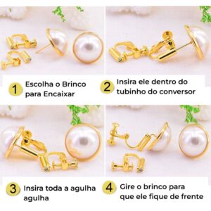 como transformar um brinco normal em brinco de pressao dd