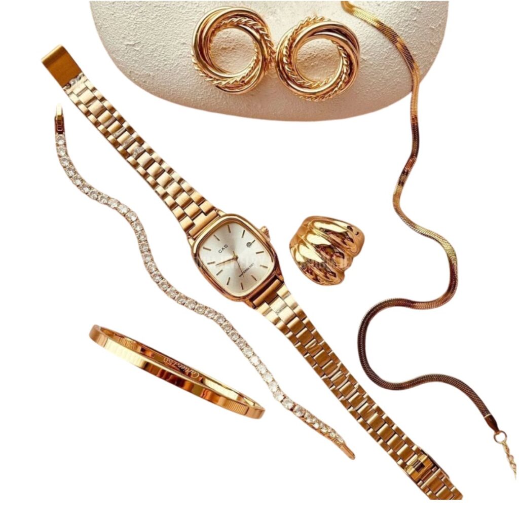 conjuntoderelogio e pulseira gg