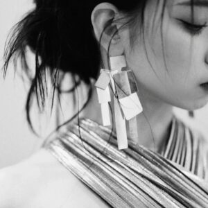 Maxi Brinco Dourado Multiplacas Retangulares Extravagante