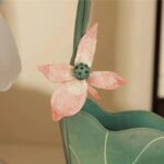 Bolsa Verde e Rosa de Alça Longa Diferente com Detalhe de Flor ddd5ddd