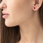 Brinco de Pressão Colorido Kit com 6 Pares de Brinco Magnetico de cristal dddggd