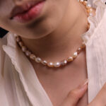 colar de pérolas naturais com pulseira de perolas naturai rrs