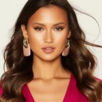 maxi brinco de pressao rosa e dourado quadrado moderno sssssds