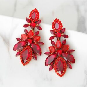 maxi brinco vermelho de festa de cristais hff1)