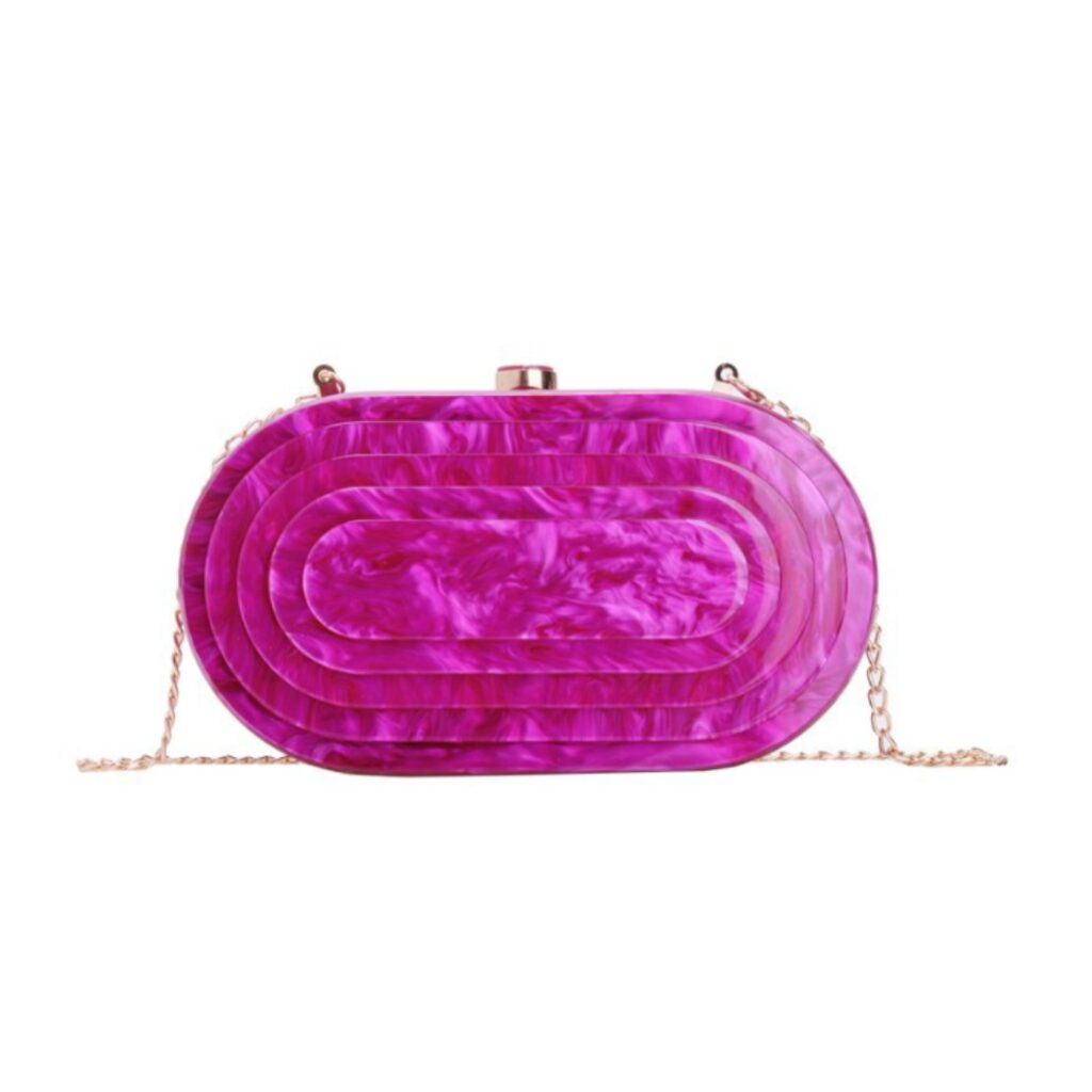 Bolsa Clutch Fúcsia Moderna de festa7