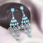 brinco de pressao azul claro de festa grande ffygg uuj